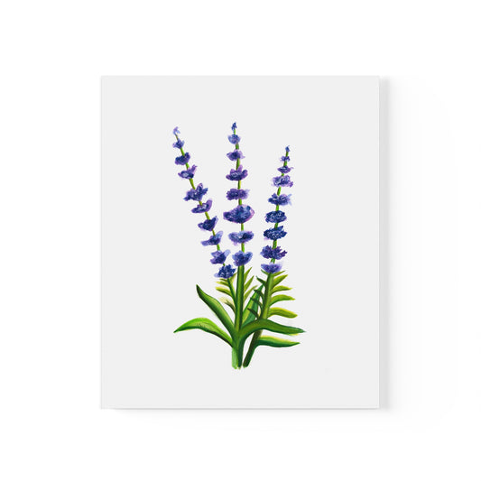 Watercolor Lavender Flowers Art Poster, Pretty Lavender flower art, watercolor wildlflowers, cute flowers