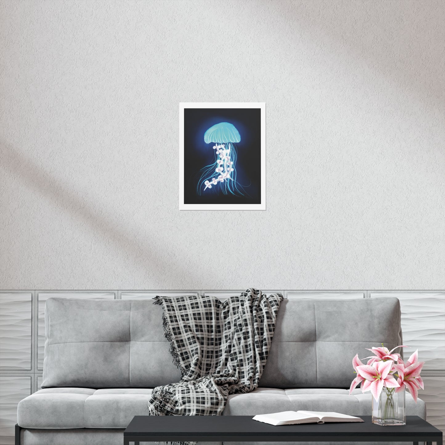 Bioluminescent Jellyfish Art Print