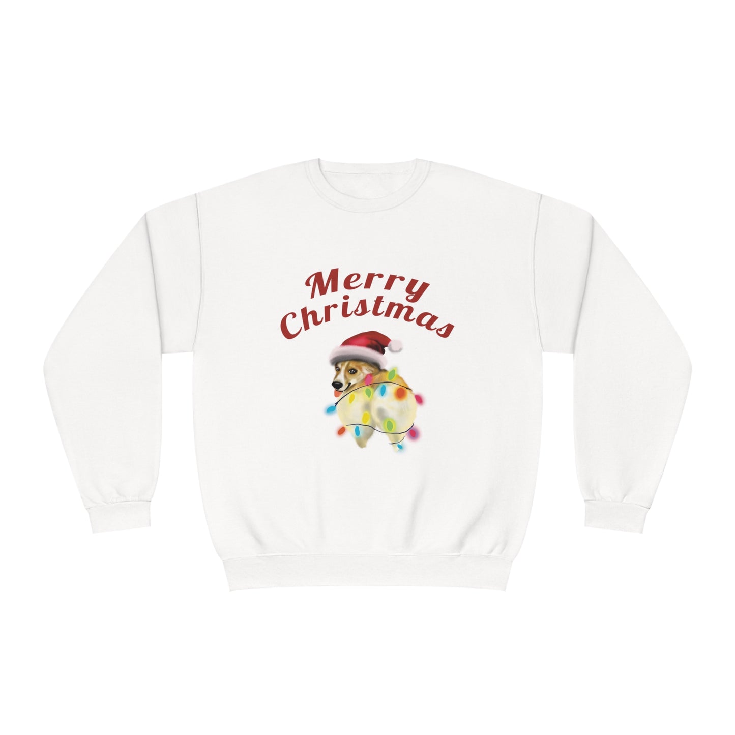 Funny Corgi Dog christmas Sweatshirt, Corgi Christmas, Corgi booty, corgi dog mom gift, funny pet portrait gift, christmas dog corgi