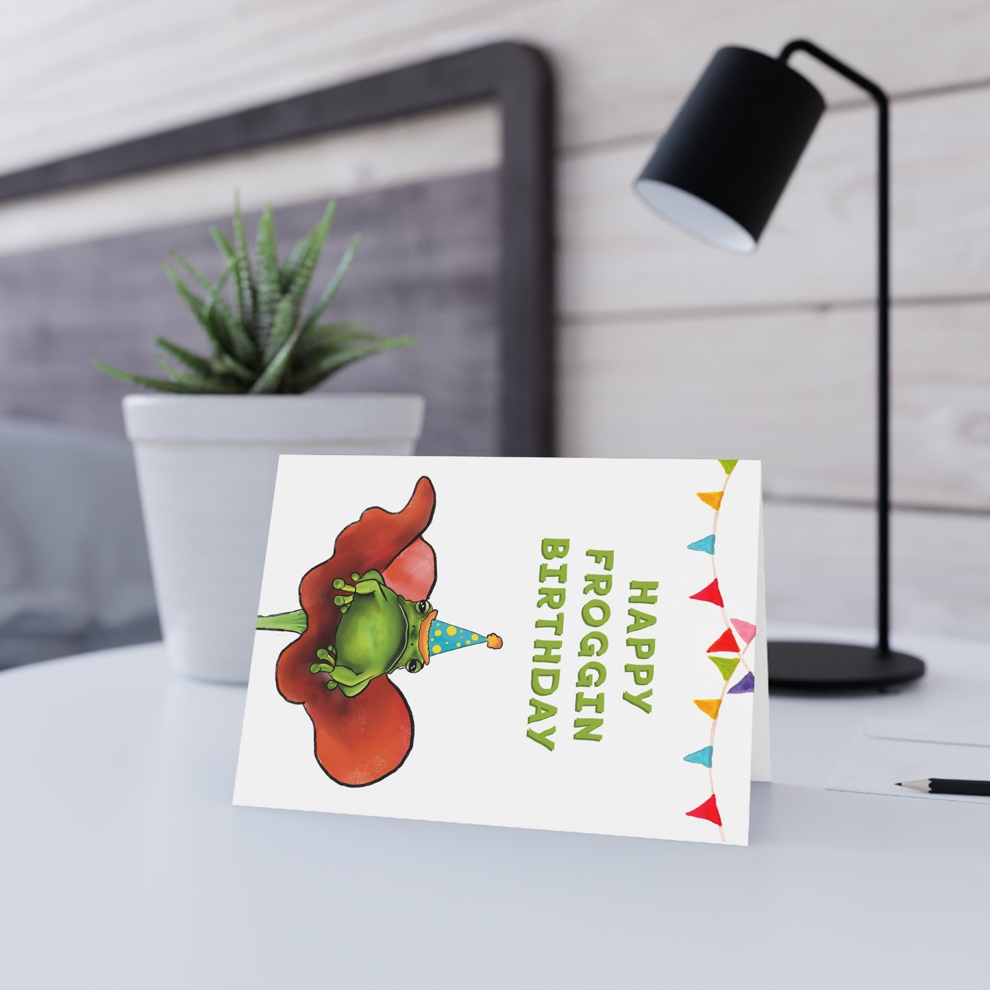 Cute Frog Birthday Card, Happy Frogging Birthday, Adorable Frog Funny Birthday card for friend