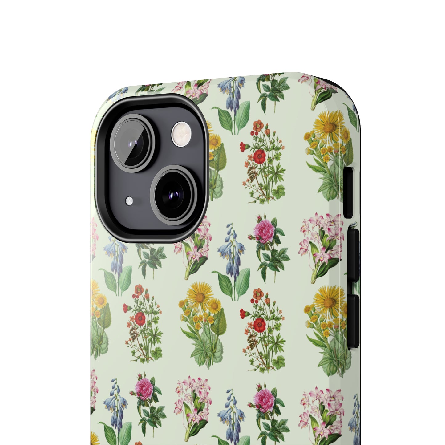 Pretty Floral Phone Case, Cute Vintage Antique Flower Phone case, sunflower Rose 19th century painting Phone Case Pattern