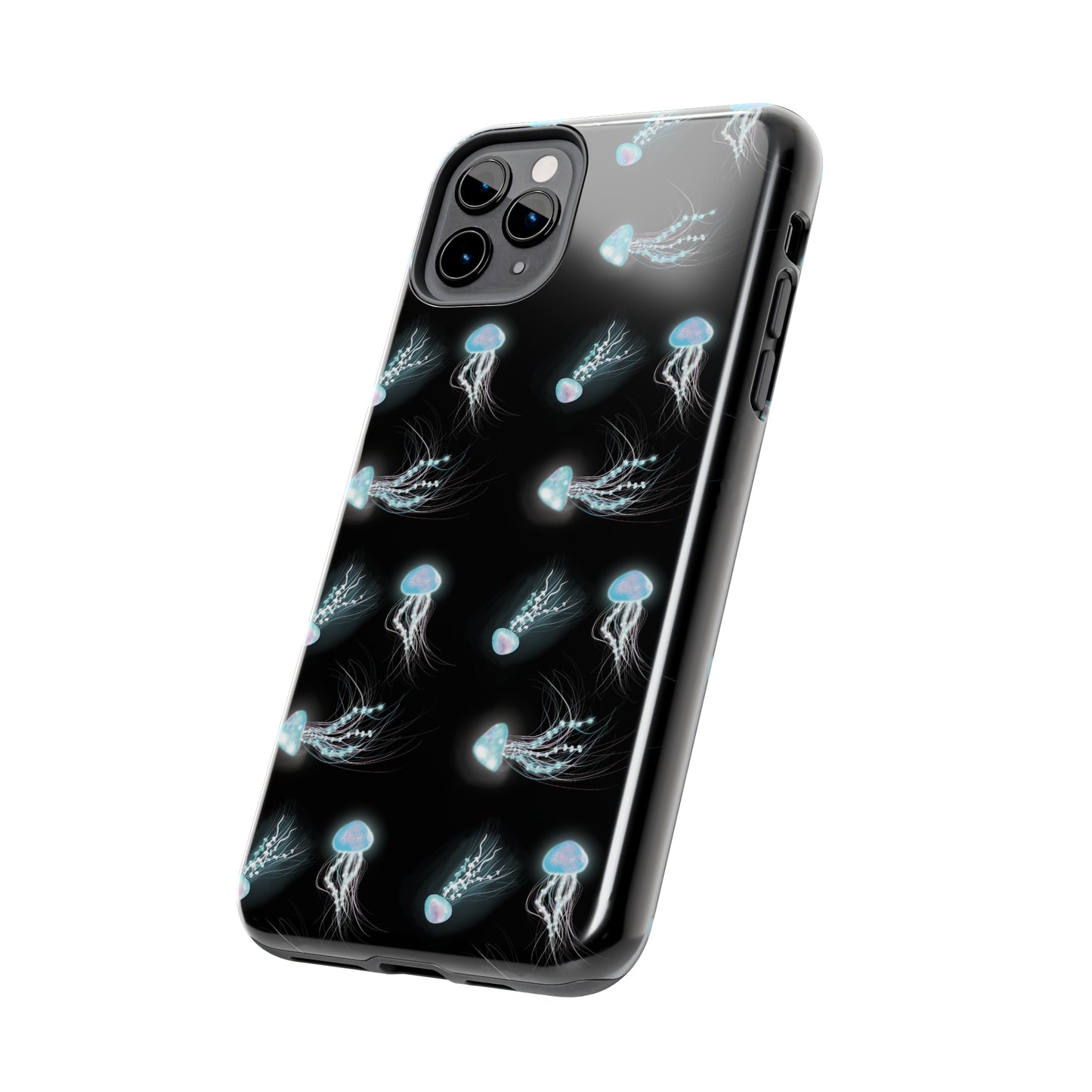 Bioluminescent Jellyfish Phone Case, Cool Trippy Psychedelic Phone Case, Glowing Jellyfish, Bioluminescent Art Cool Phone Case