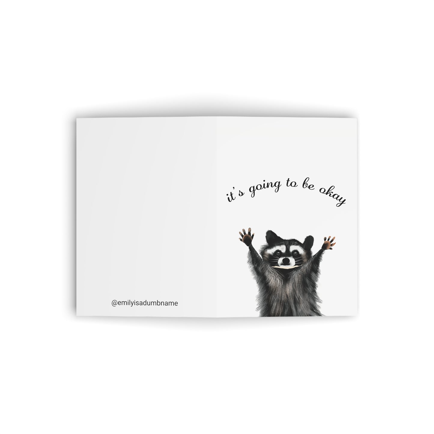 Racoon Greeting Card