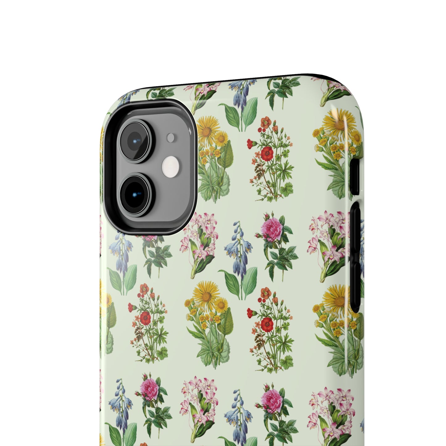 Pretty Floral Phone Case, Cute Vintage Antique Flower Phone case, sunflower Rose 19th century painting Phone Case Pattern