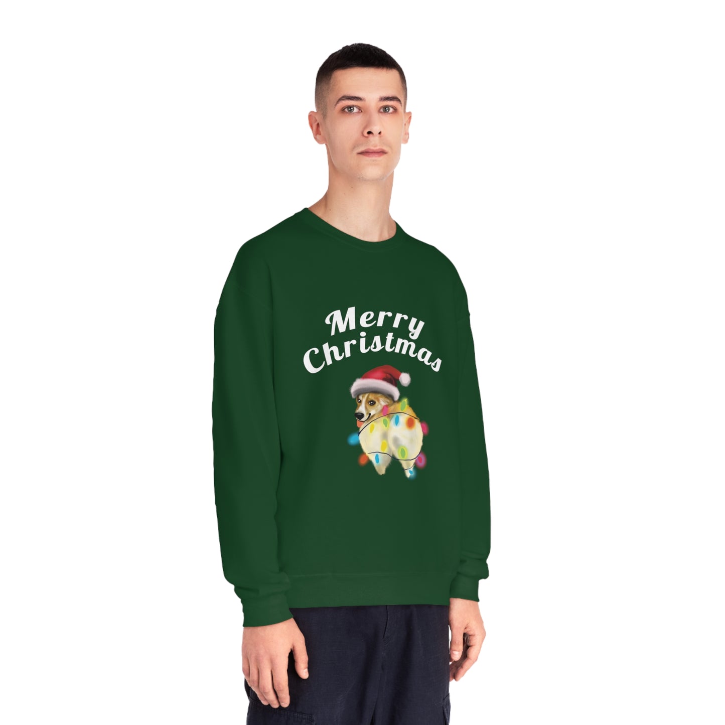Funny Corgi Dog christmas Sweatshirt, Corgi Christmas, Corgi booty, corgi dog mom gift, funny pet portrait gift, christmas dog corgi