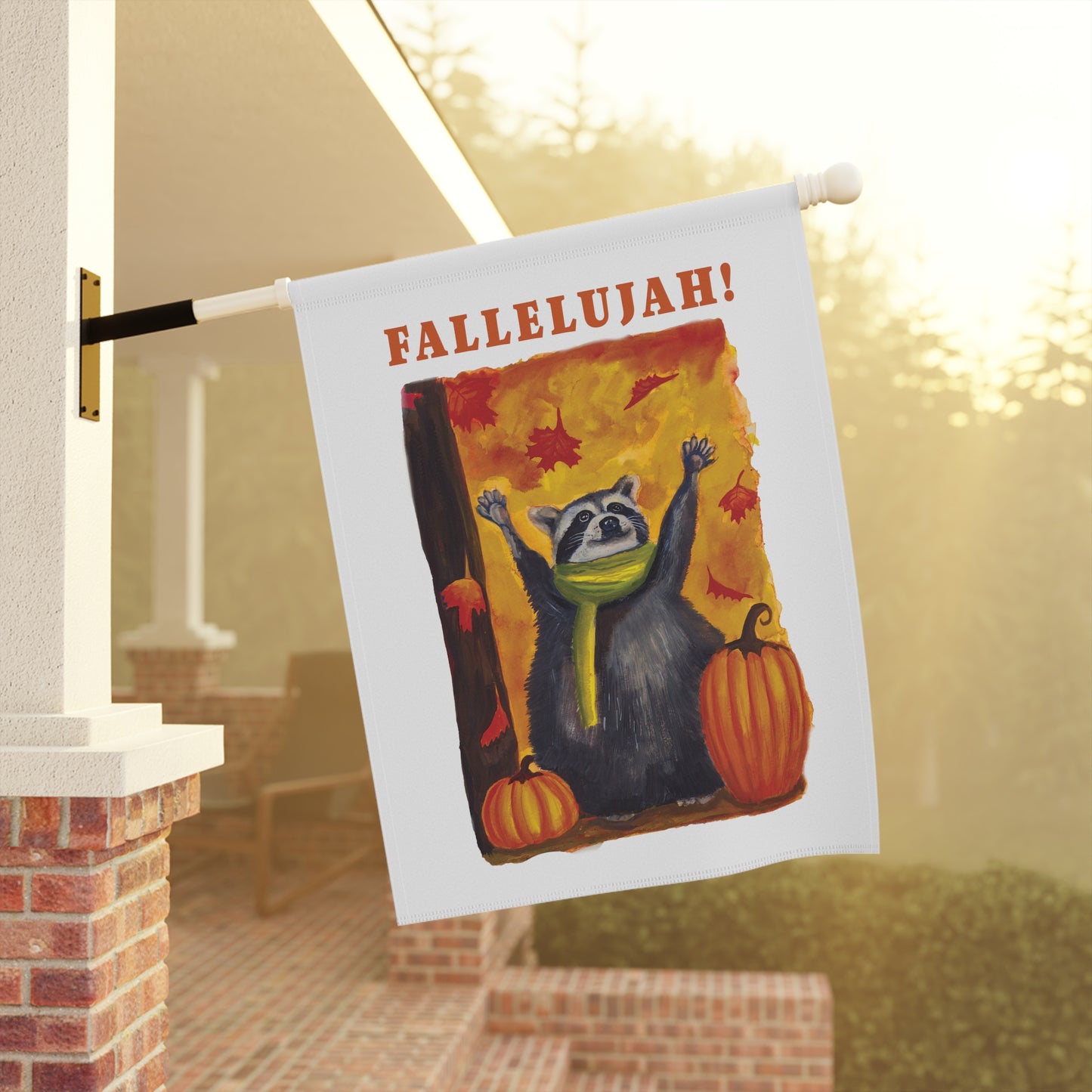 Cute Fall Decor, Outdoor Patio Front Yard Sign, cute Halloween decorations, Fall decor, cute flag banner for home Garden & House Banner