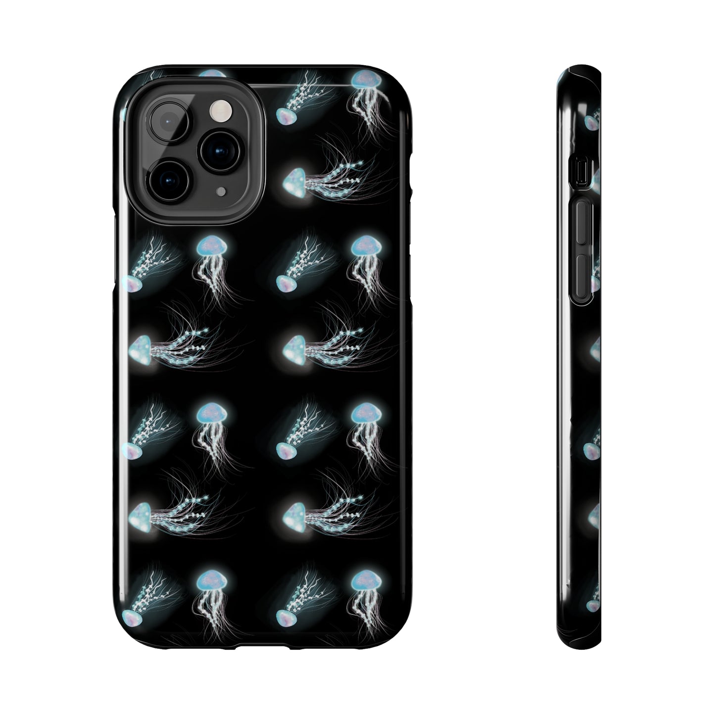 Bioluminescent Jellyfish Phone Case, Cool Trippy Psychedelic Phone Case, Glowing Jellyfish, Bioluminescent Art Cool Phone Case