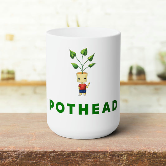 Funny Pothead mug, Cute funny gift for stoner friends, cute stoner pothead Ceramic Mug 15oz