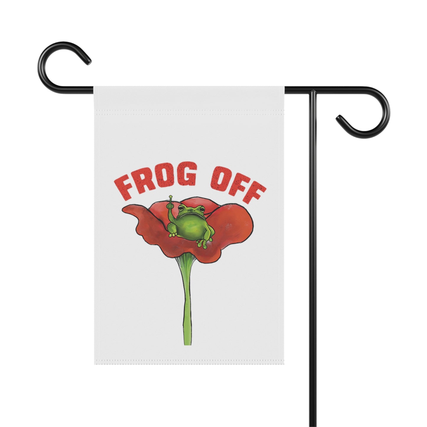 Cute Funny Frog Off Garden Sign and Banner, Cute Funny Frog Off Grump Frog Art, Frog Lover cute garden art, garden banner sign, cute frog