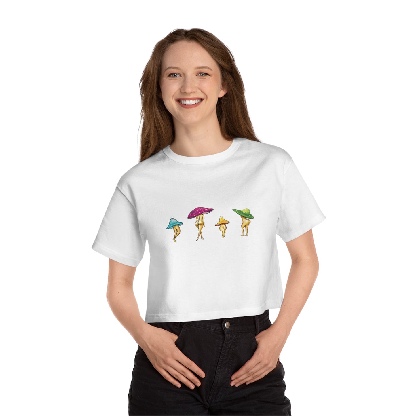 Shroom Lady Cropped Shirt