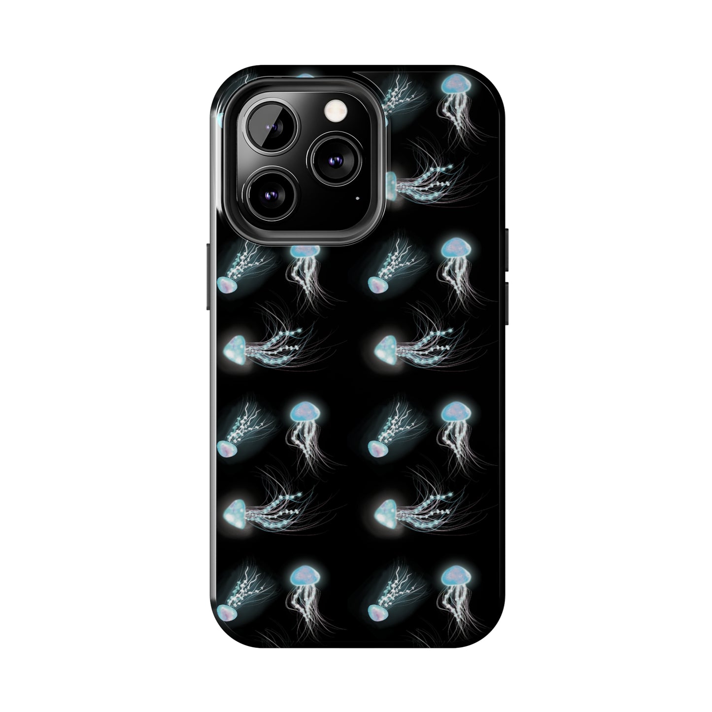 Bioluminescent Jellyfish Phone Case, Cool Trippy Psychedelic Phone Case, Glowing Jellyfish, Bioluminescent Art Cool Phone Case