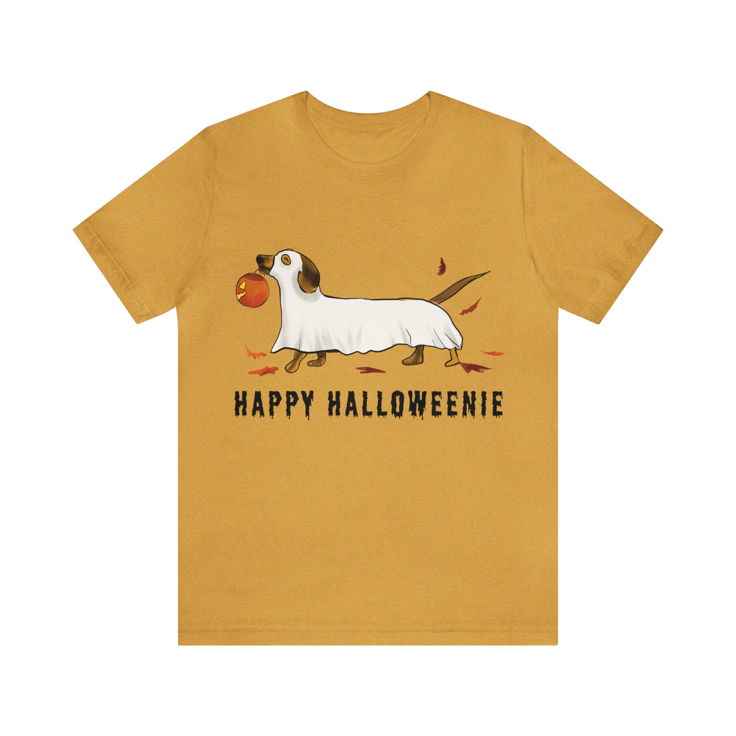 Halloween T Shirt, Cute Halloween Wiener Dog T Shirt, Funny Dog Ghost T Shirt, cute Dog halloween Shirt, gift idea for her, fall shirt