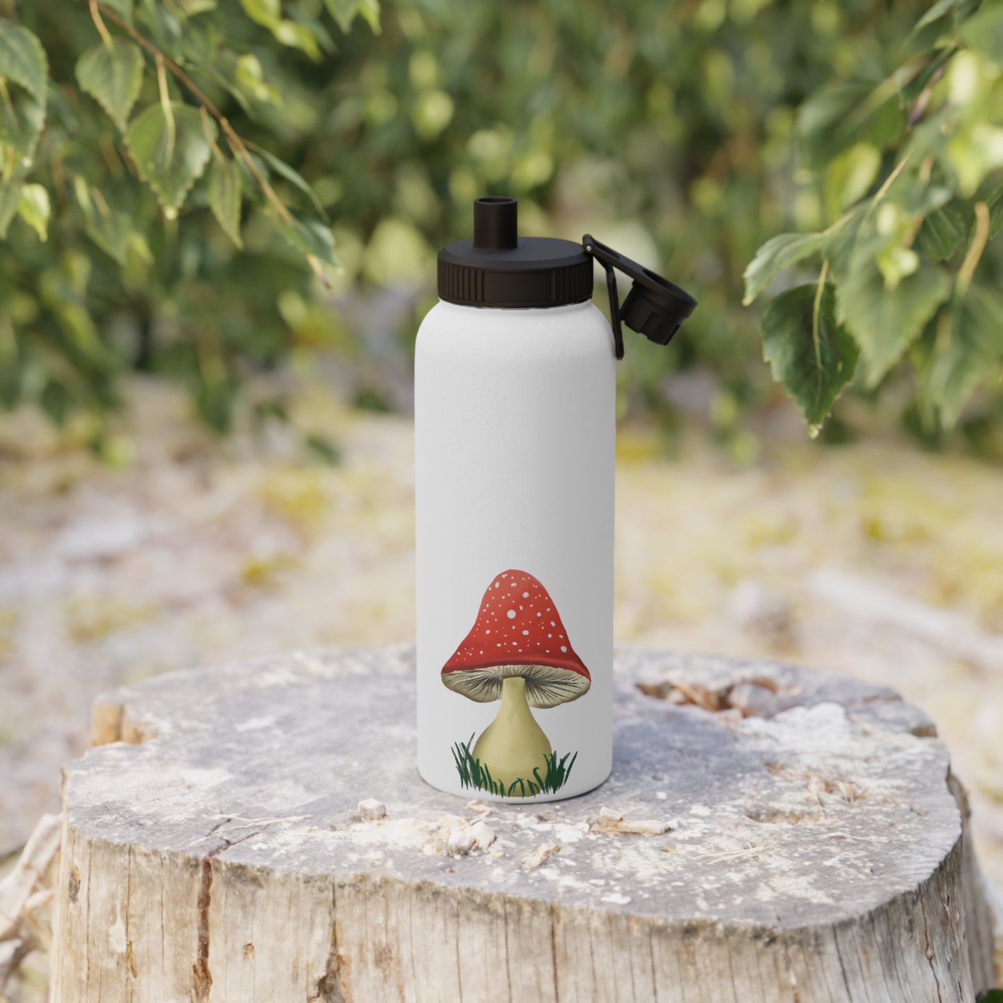 Stainless Steel Mushroom Water Bottle