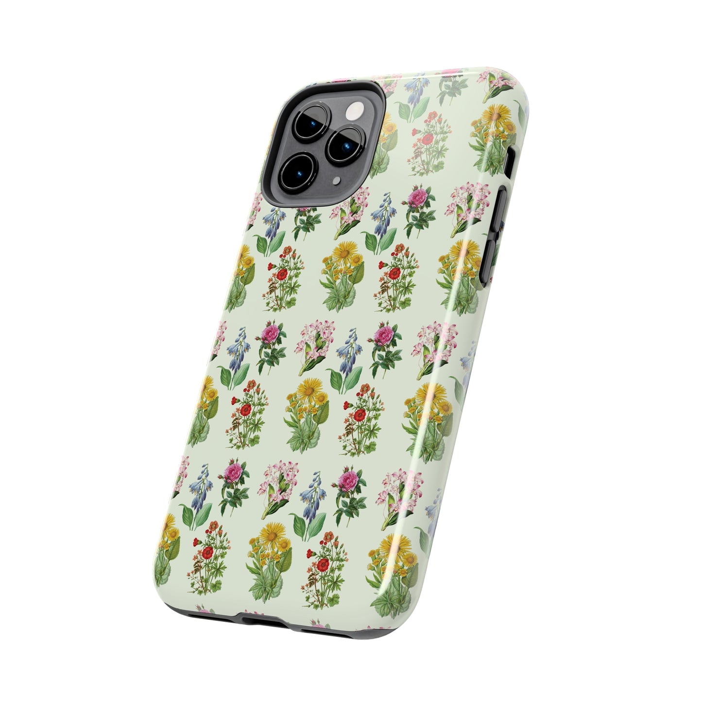 Pretty Floral Phone Case, Cute Vintage Antique Flower Phone case, sunflower Rose 19th century painting Phone Case Pattern