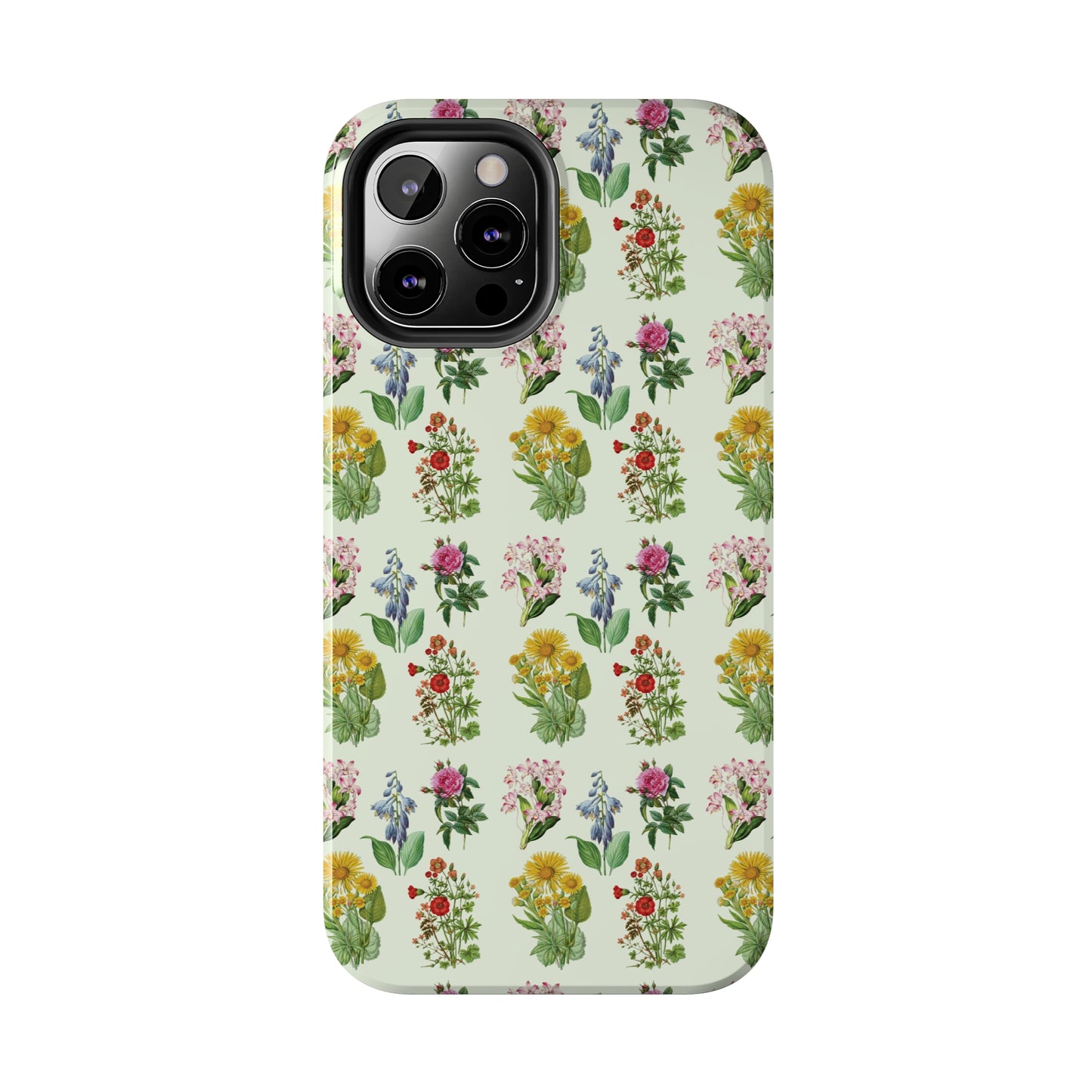 Pretty Floral Phone Case, Cute Vintage Antique Flower Phone case, sunflower Rose 19th century painting Phone Case Pattern