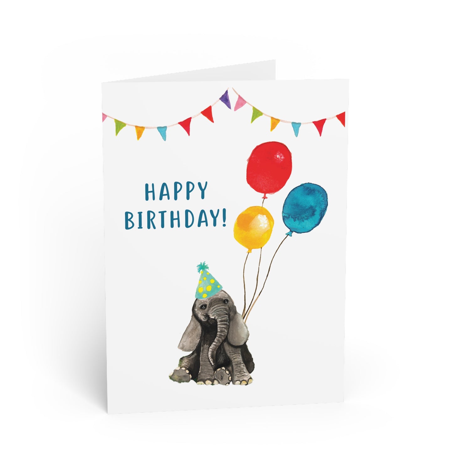 Cute Elephant Baby birthday card