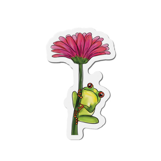 Frog Flower Magnet