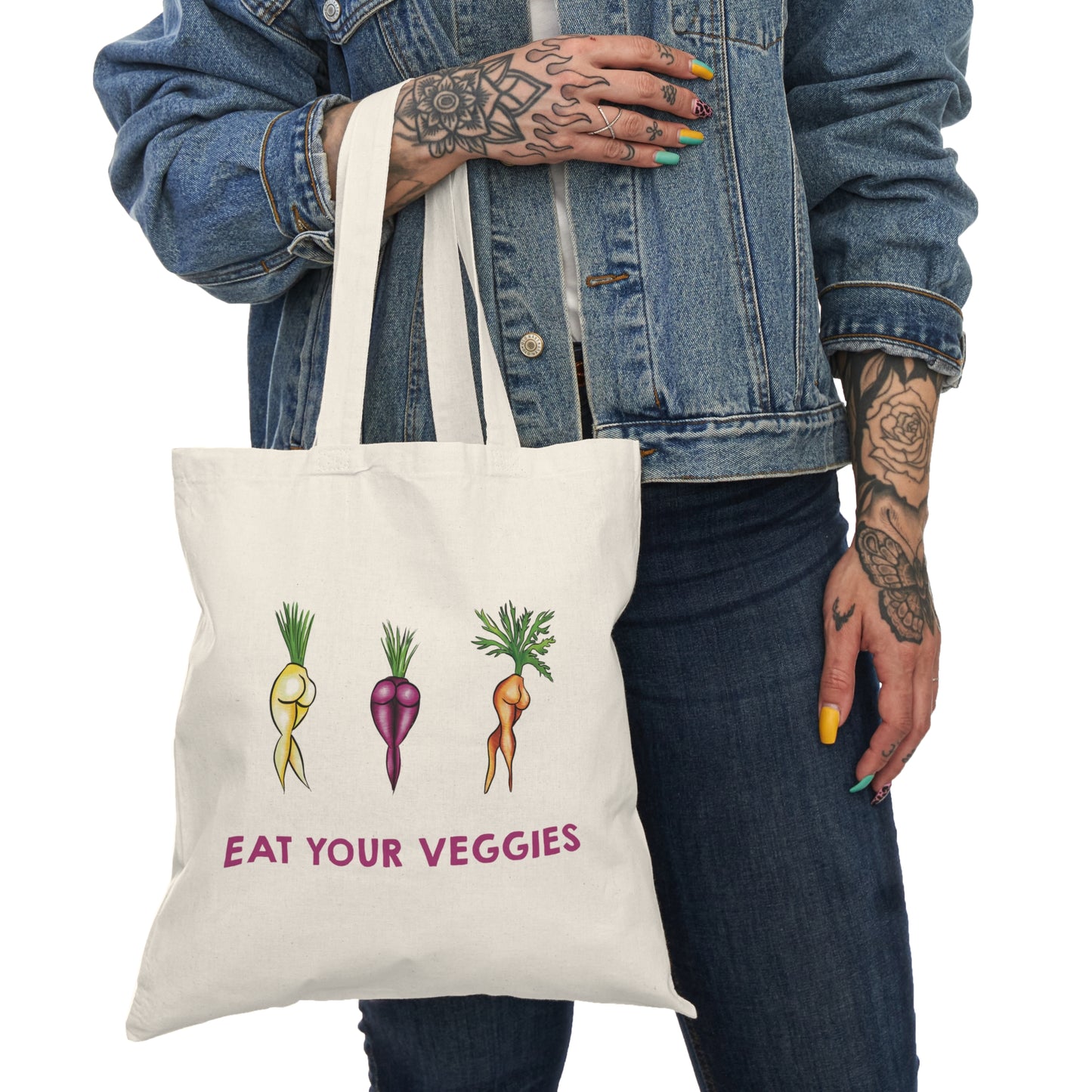 Eat Your Veggies Canvas Tote Bag