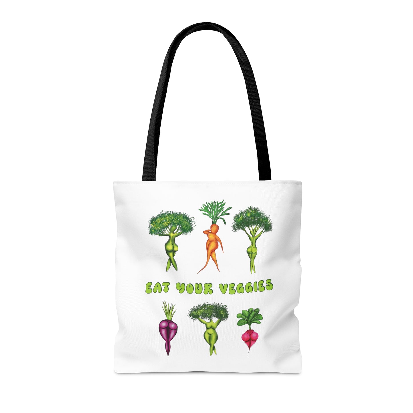 eat your veggies tote bag