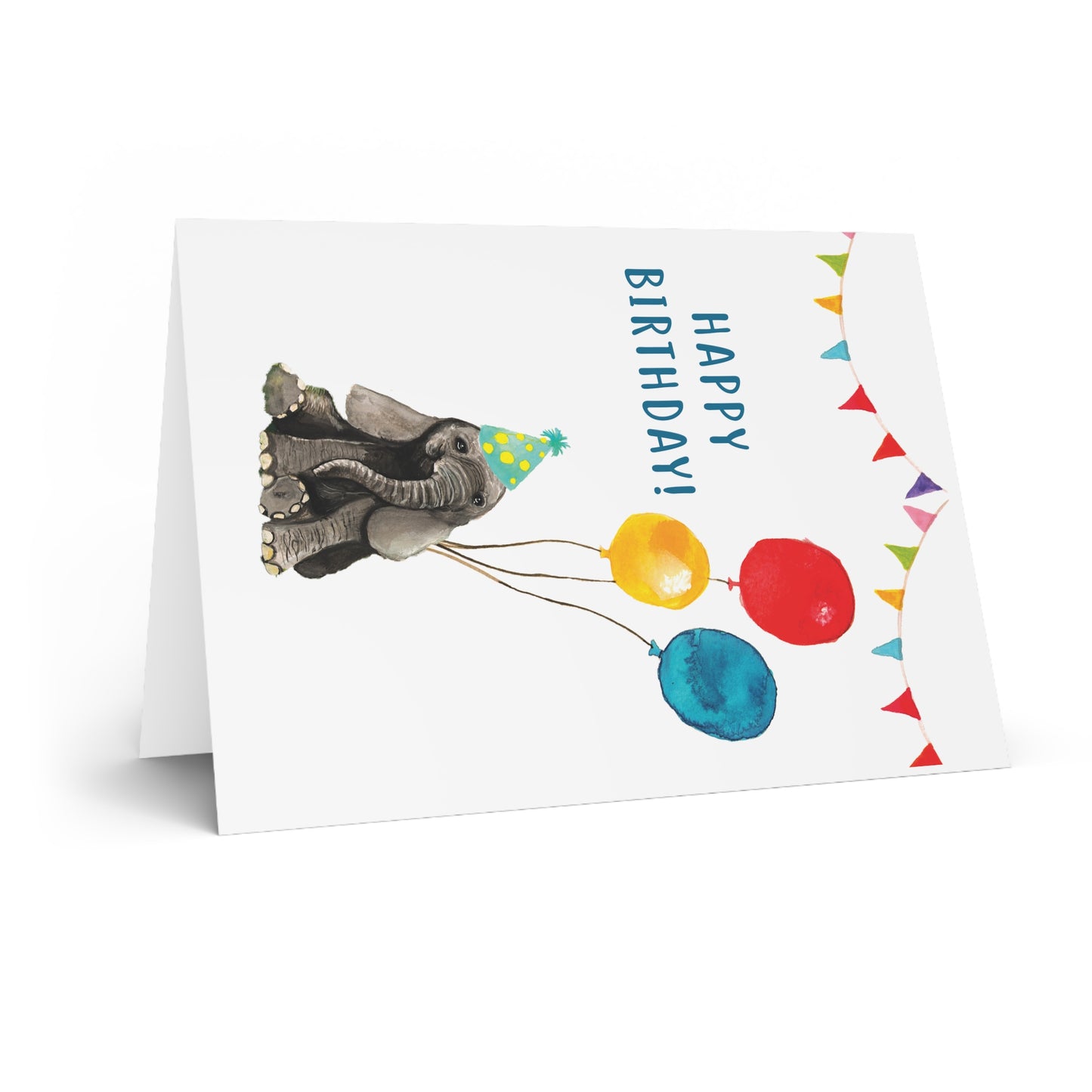 Cute Elephant Baby birthday card