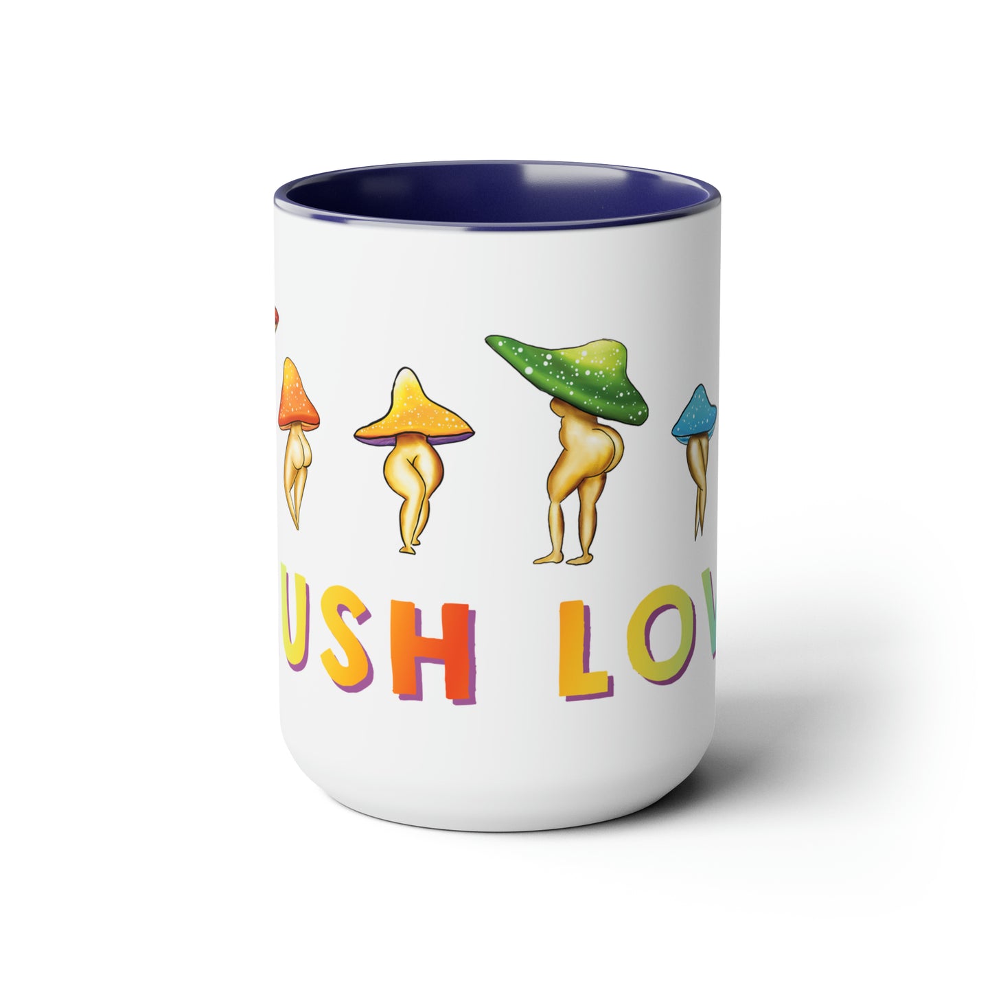 Mush Love Mushroom Lady Mug, 15 oz