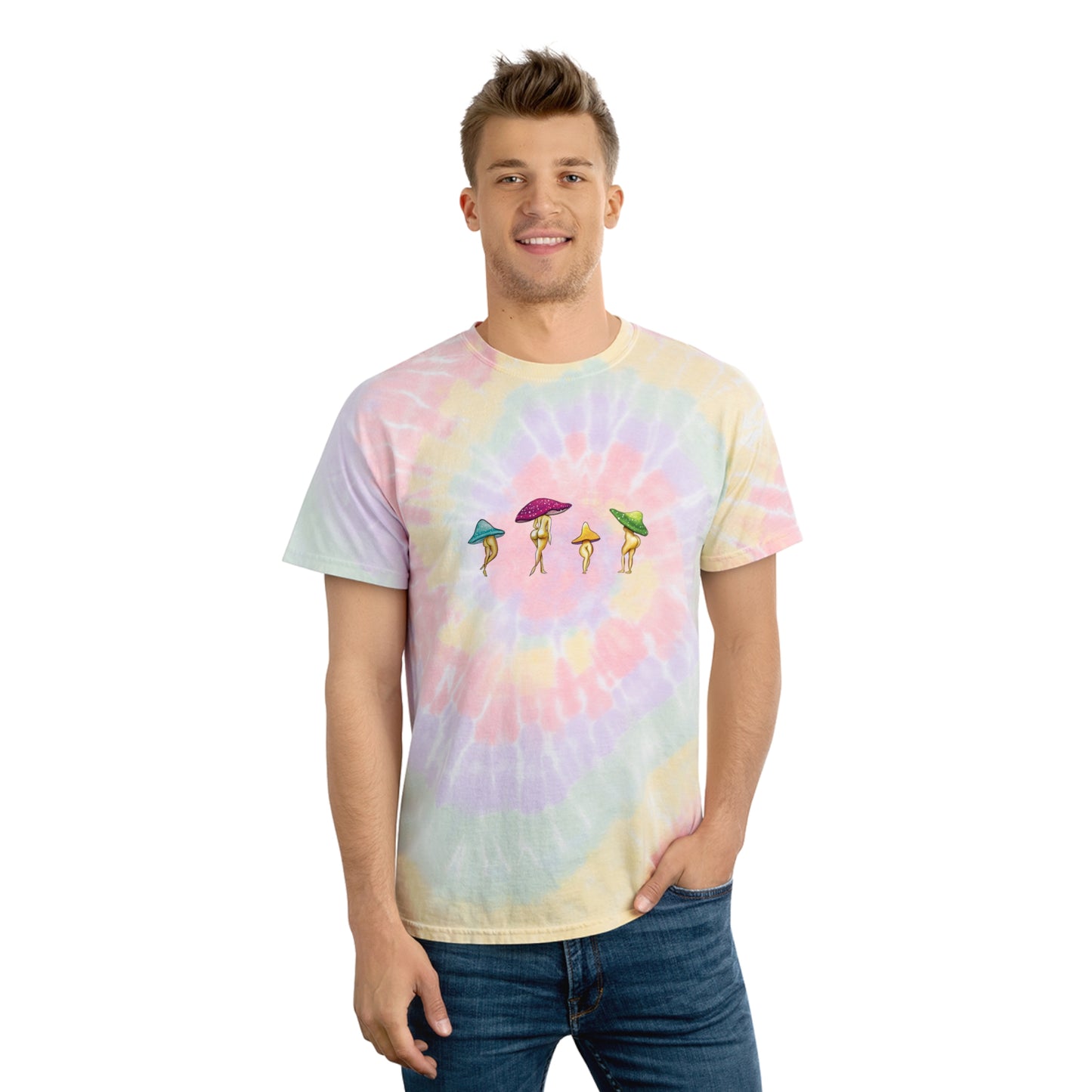 Tie Dye Shroom Lady Shirt