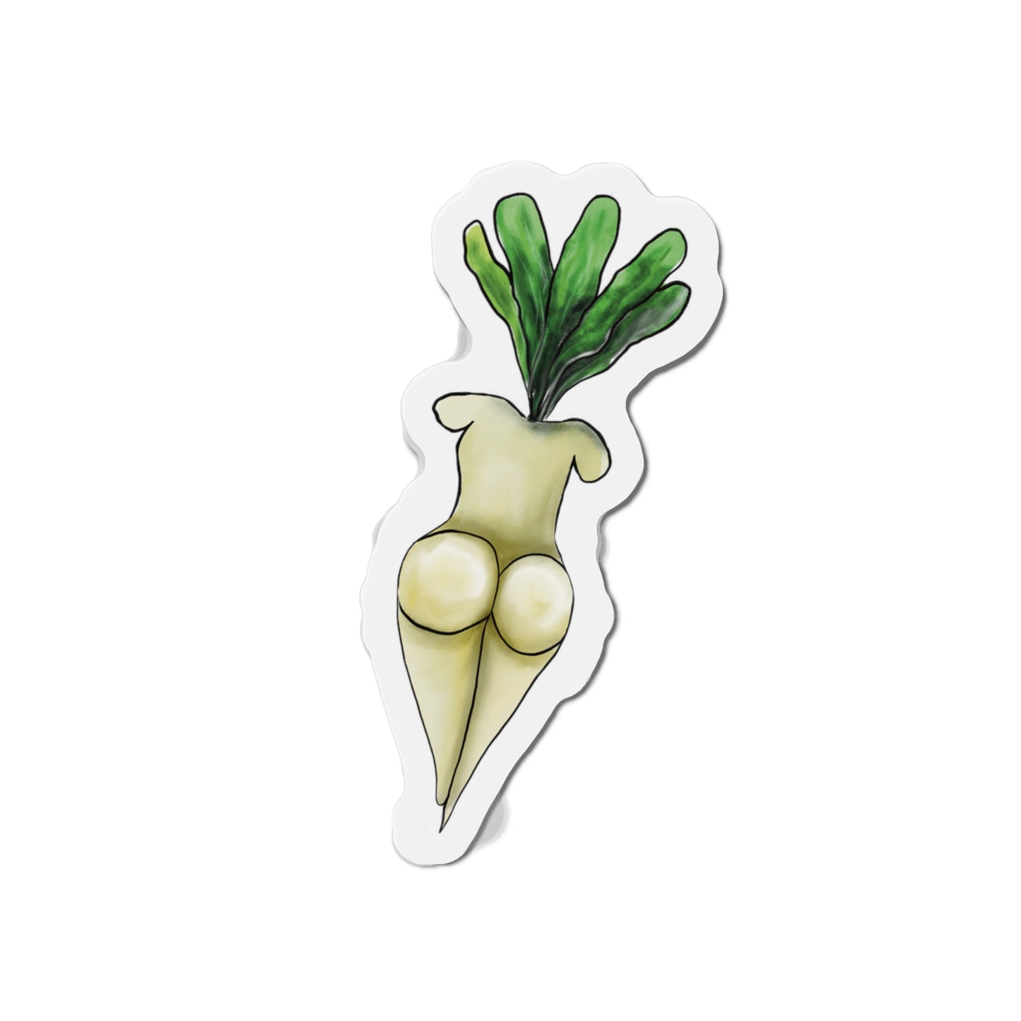 Sexy Turnip Fridge Magnet