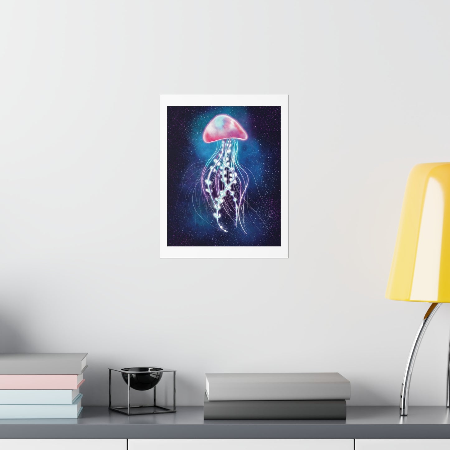 Bioluminescent Jellyfish Poster