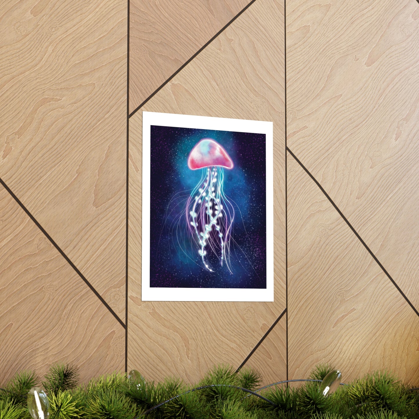 Bioluminescent Jellyfish Poster