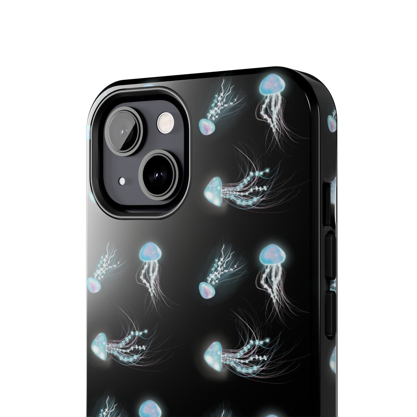 Bioluminescent Jellyfish Phone Case, Cool Trippy Psychedelic Phone Case, Glowing Jellyfish, Bioluminescent Art Cool Phone Case