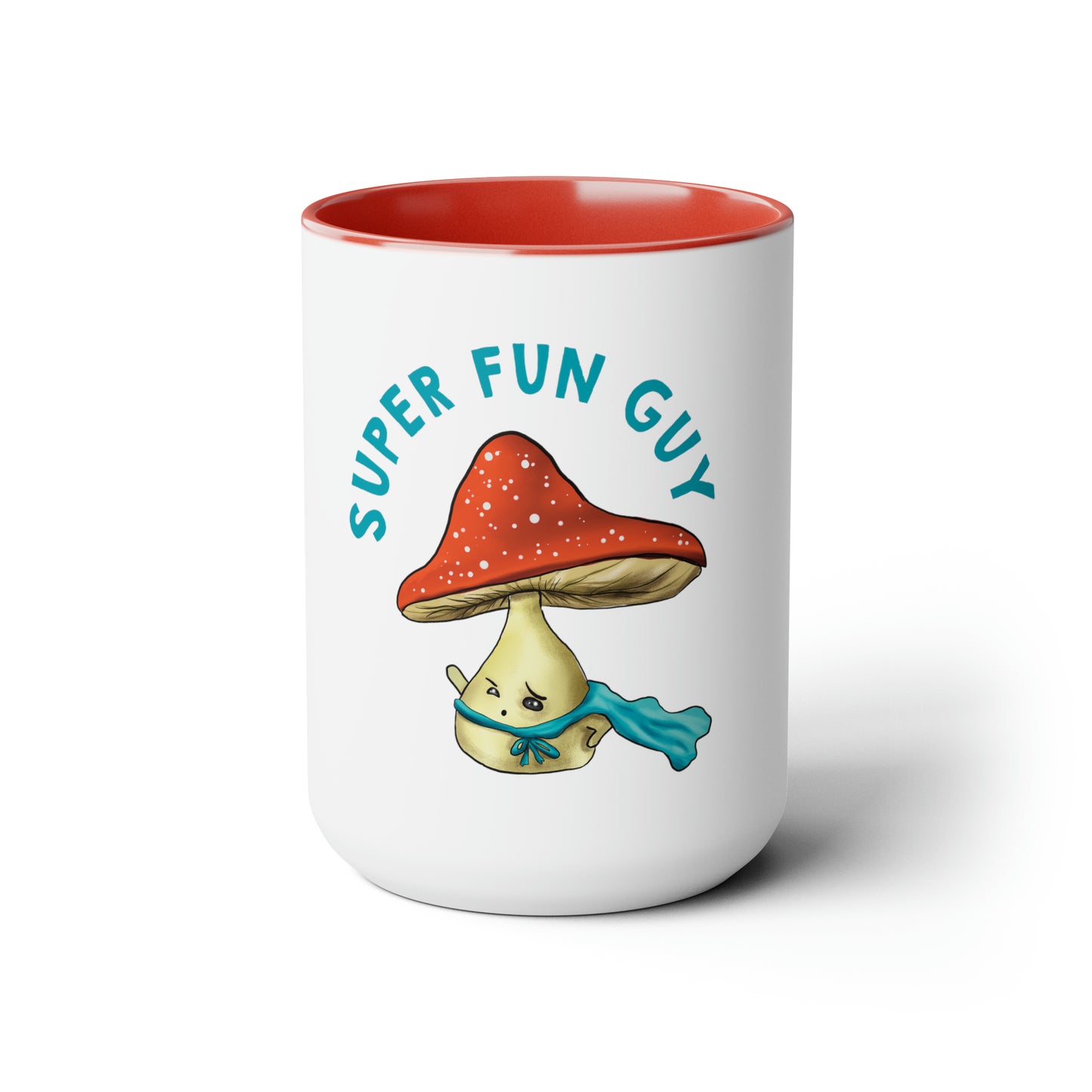 Super Fungi Pun Mug Accent, 15 oz