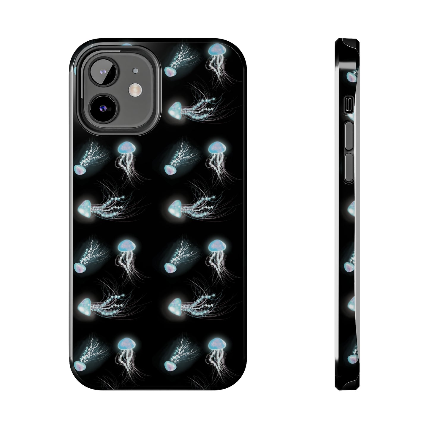 Bioluminescent Jellyfish Phone Case, Cool Trippy Psychedelic Phone Case, Glowing Jellyfish, Bioluminescent Art Cool Phone Case