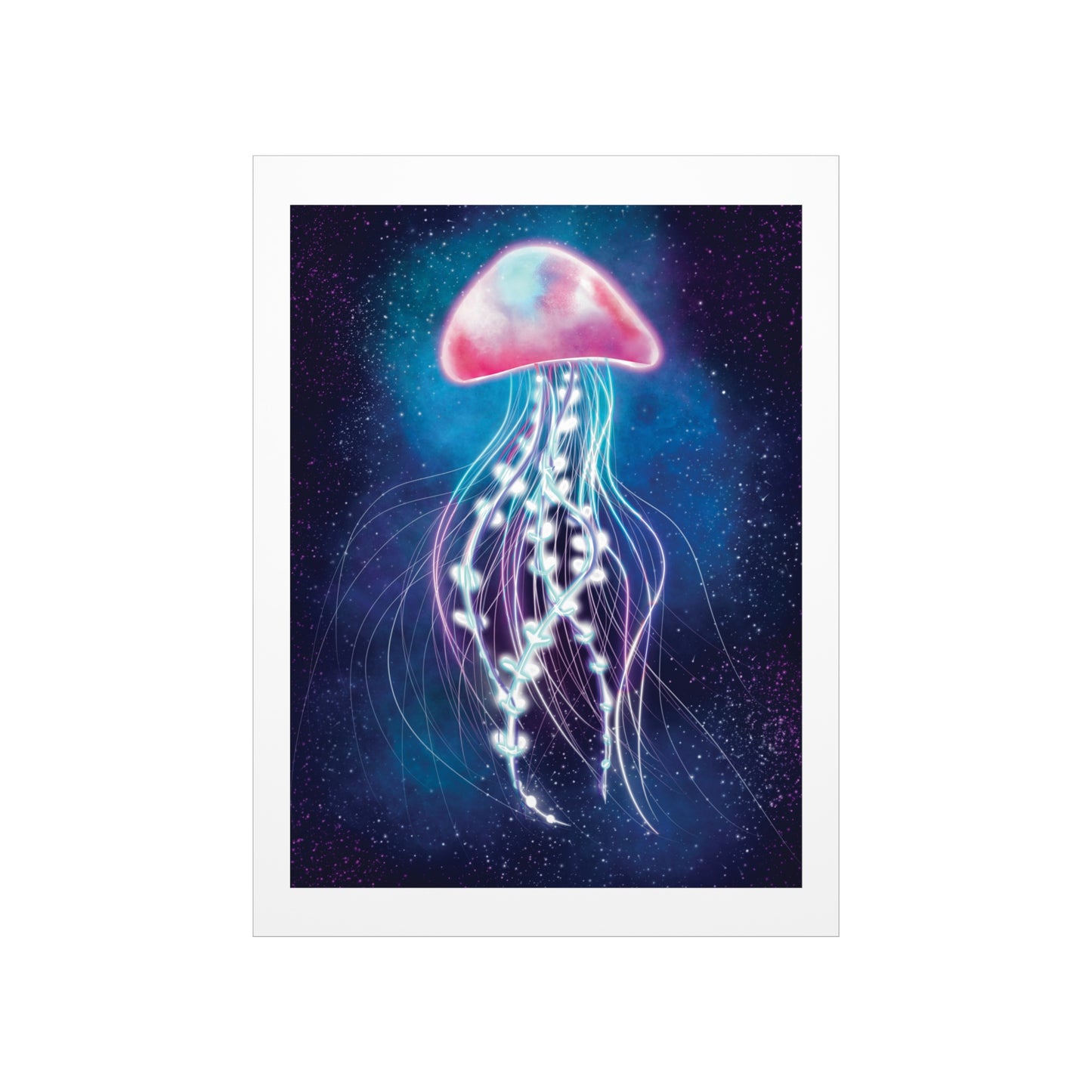 Bioluminescent Jellyfish Poster