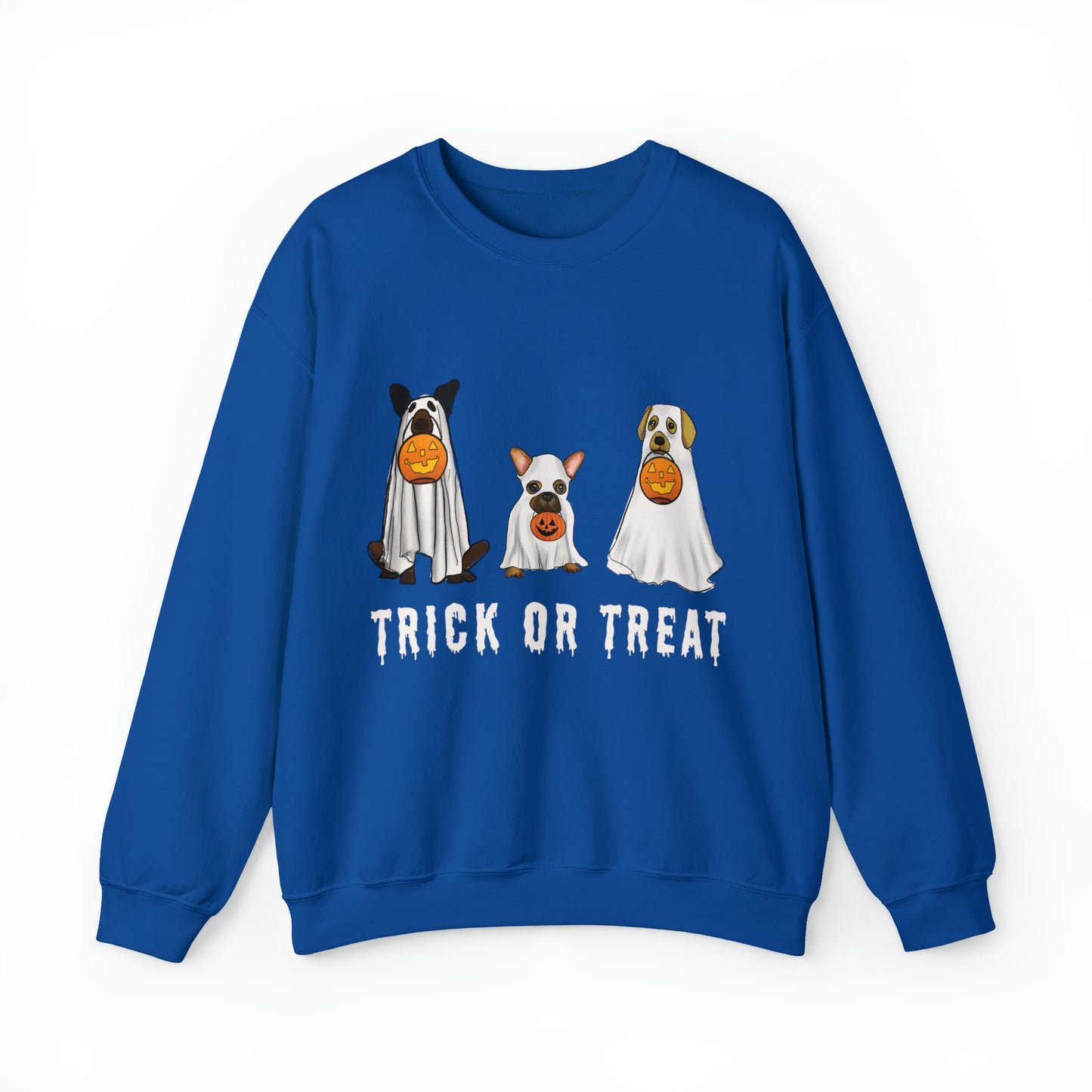 Cute Halloween Dog Sweatshirt, Halloween ghost dog sweatshirt, women's fall gift sweatshirt, fall decor cute halloween gift idea, ghost dog