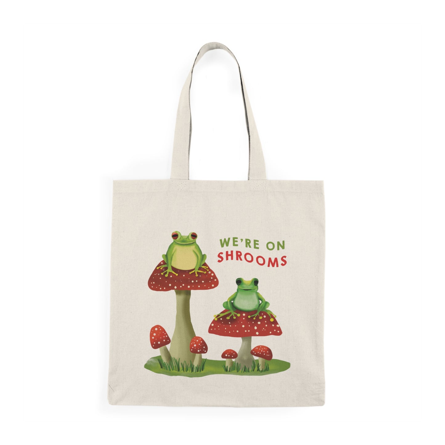 Cute Shrooms Frog Tote Bag