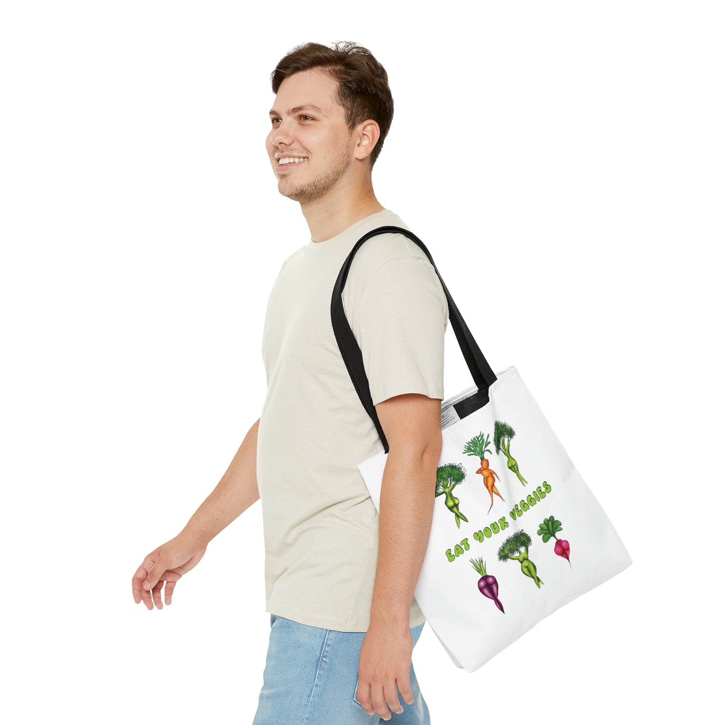 eat your veggies tote bag