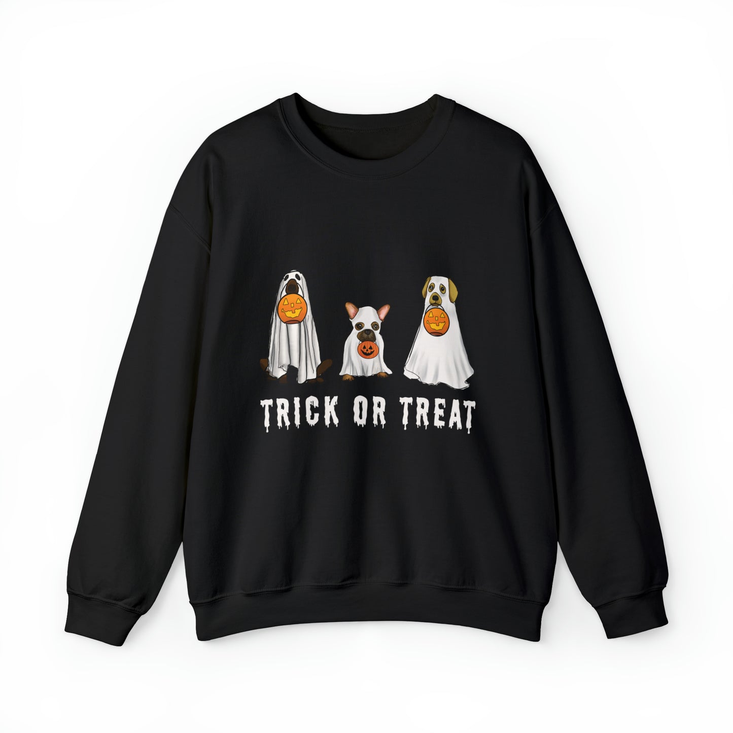 Cute Halloween Dog Sweatshirt, Halloween ghost dog sweatshirt, women's fall gift sweatshirt, fall decor cute halloween gift idea, ghost dog