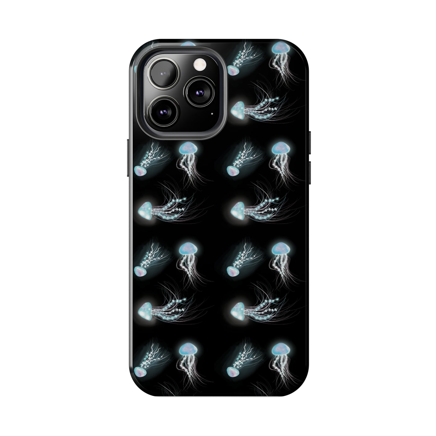 Bioluminescent Jellyfish Phone Case, Cool Trippy Psychedelic Phone Case, Glowing Jellyfish, Bioluminescent Art Cool Phone Case