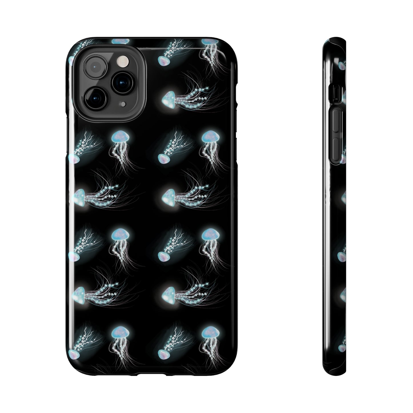 Bioluminescent Jellyfish Phone Case, Cool Trippy Psychedelic Phone Case, Glowing Jellyfish, Bioluminescent Art Cool Phone Case