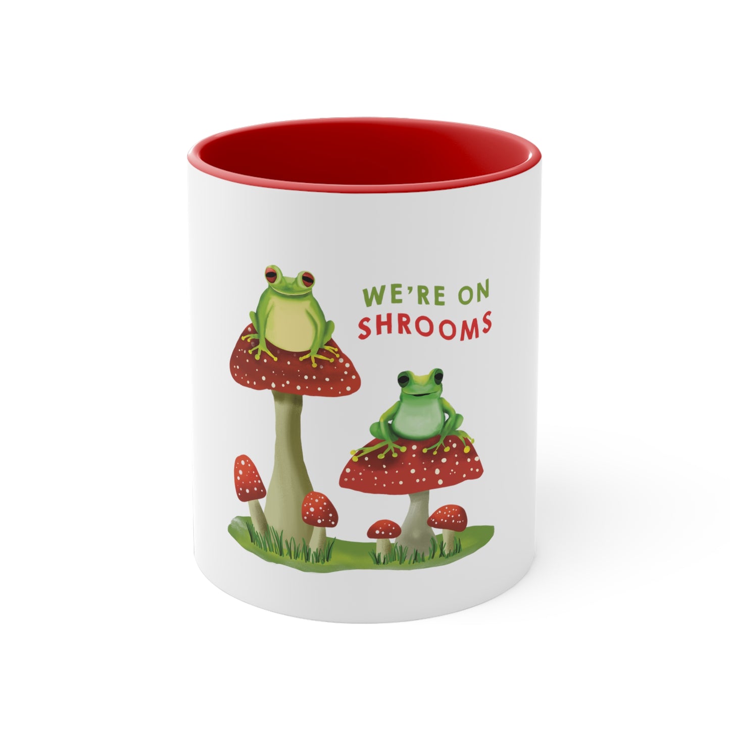 Cute Mushroom Frog Mug