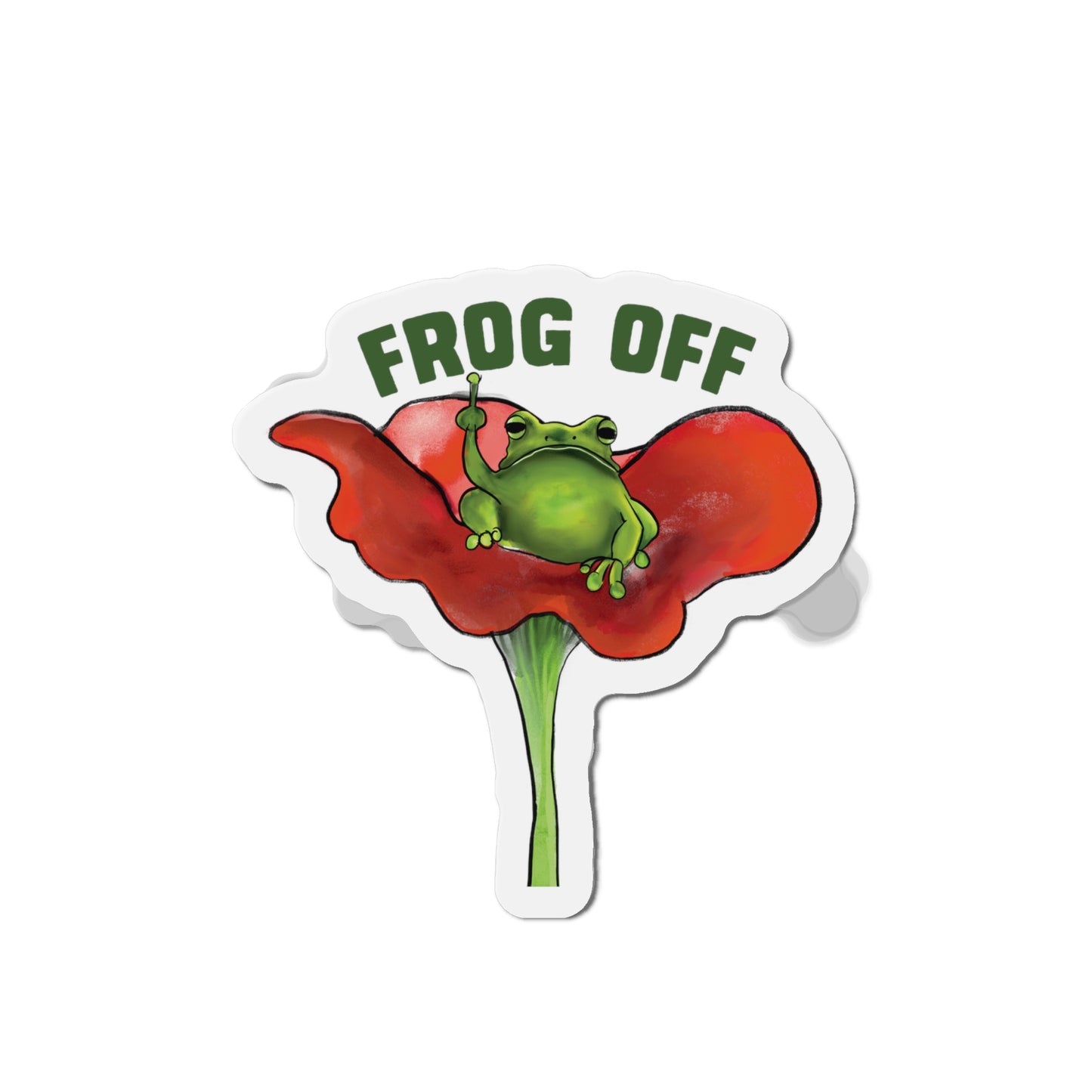 Frog Off Magnet