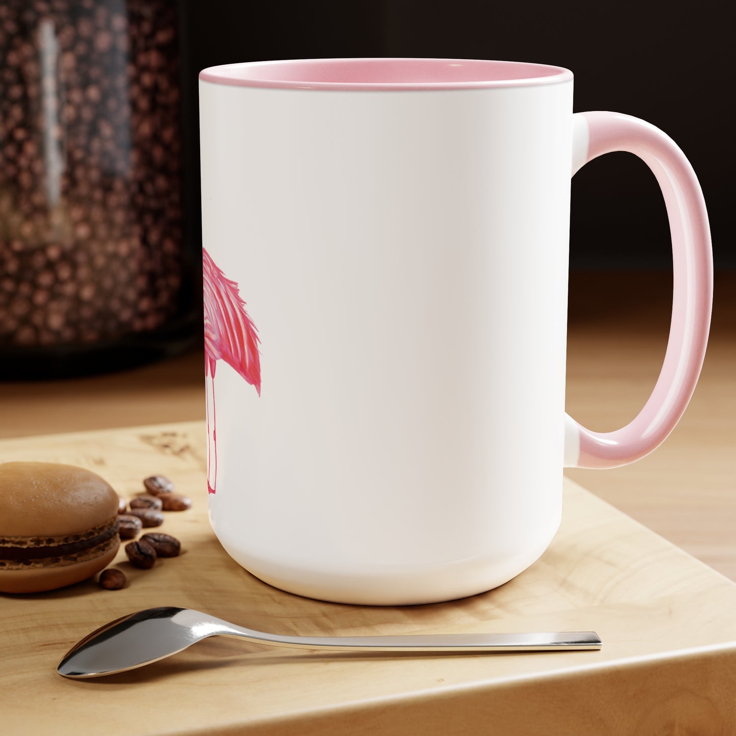 Pink Flamingo Mug, 15 oz