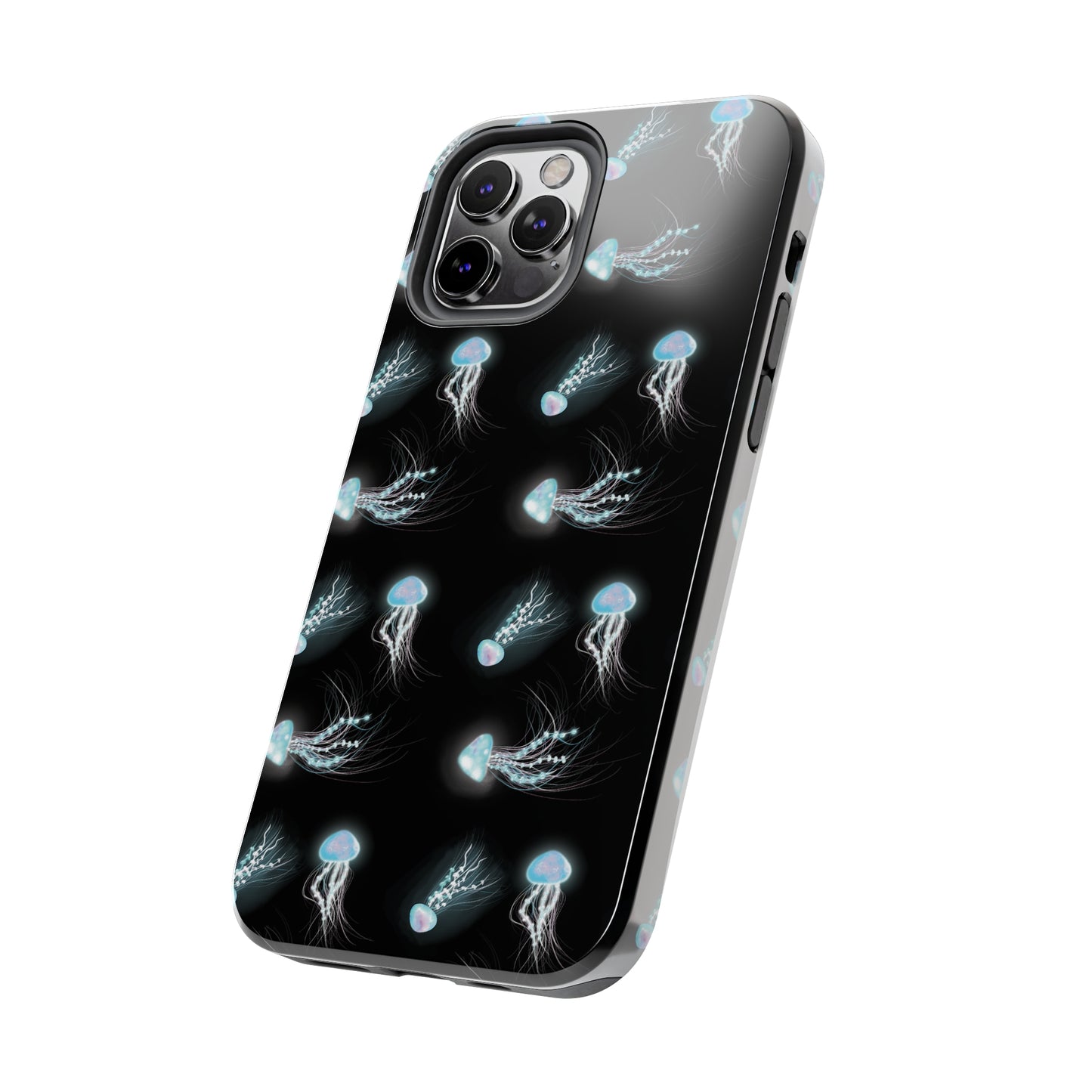 Bioluminescent Jellyfish Phone Case, Cool Trippy Psychedelic Phone Case, Glowing Jellyfish, Bioluminescent Art Cool Phone Case