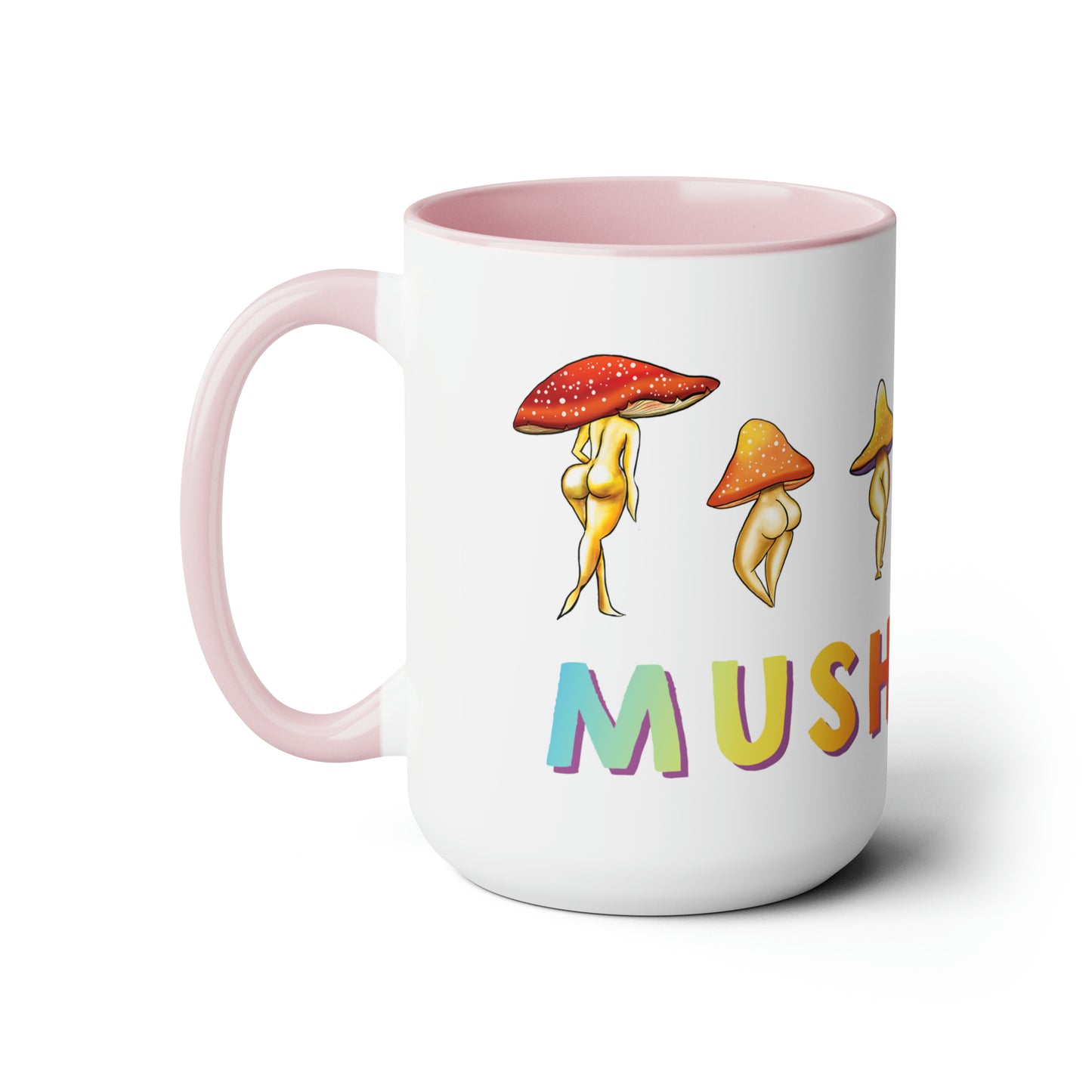 Mush Love Mushroom Lady Mug, 15 oz