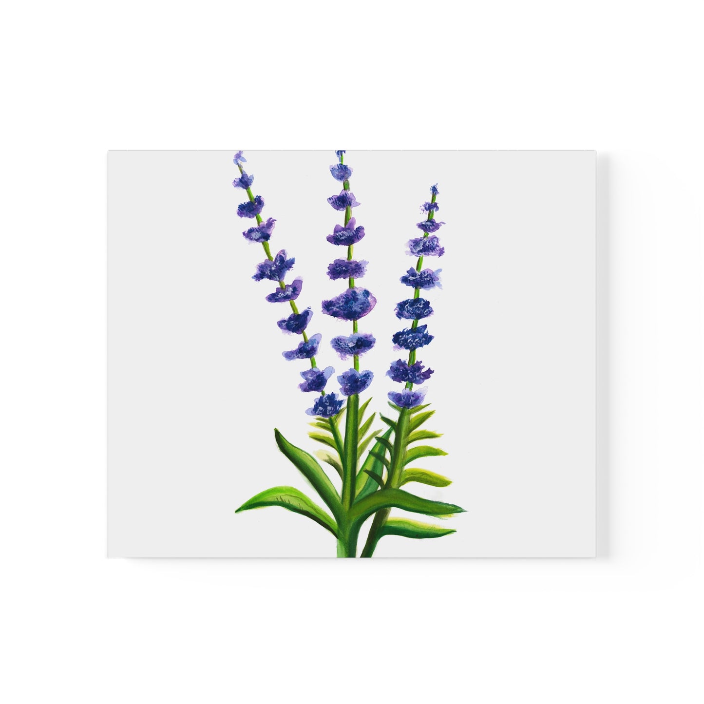 Watercolor Lavender Flowers Art Poster, Pretty Lavender flower art, watercolor wildlflowers, cute flowers