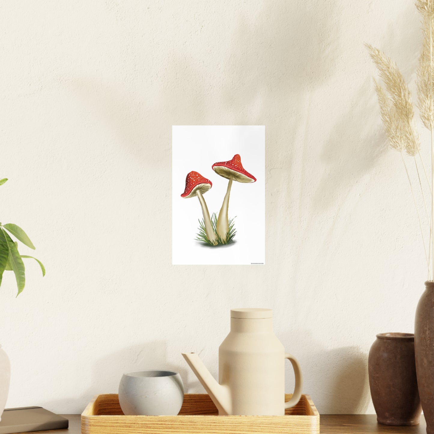 Pretty Red Mushroom Art Print