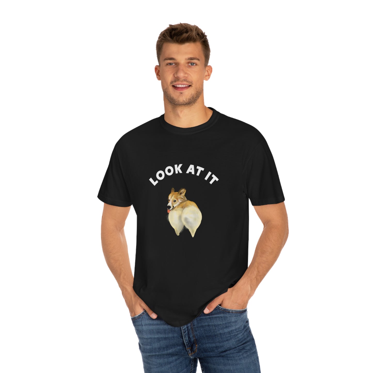 Corgi Butt T Shirt for corgi pet owner, Cute Funny Corgi Butt