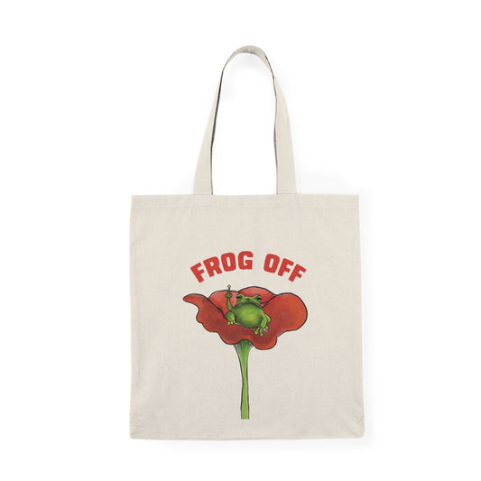 Cute Frog Off Canvas Tote Bag