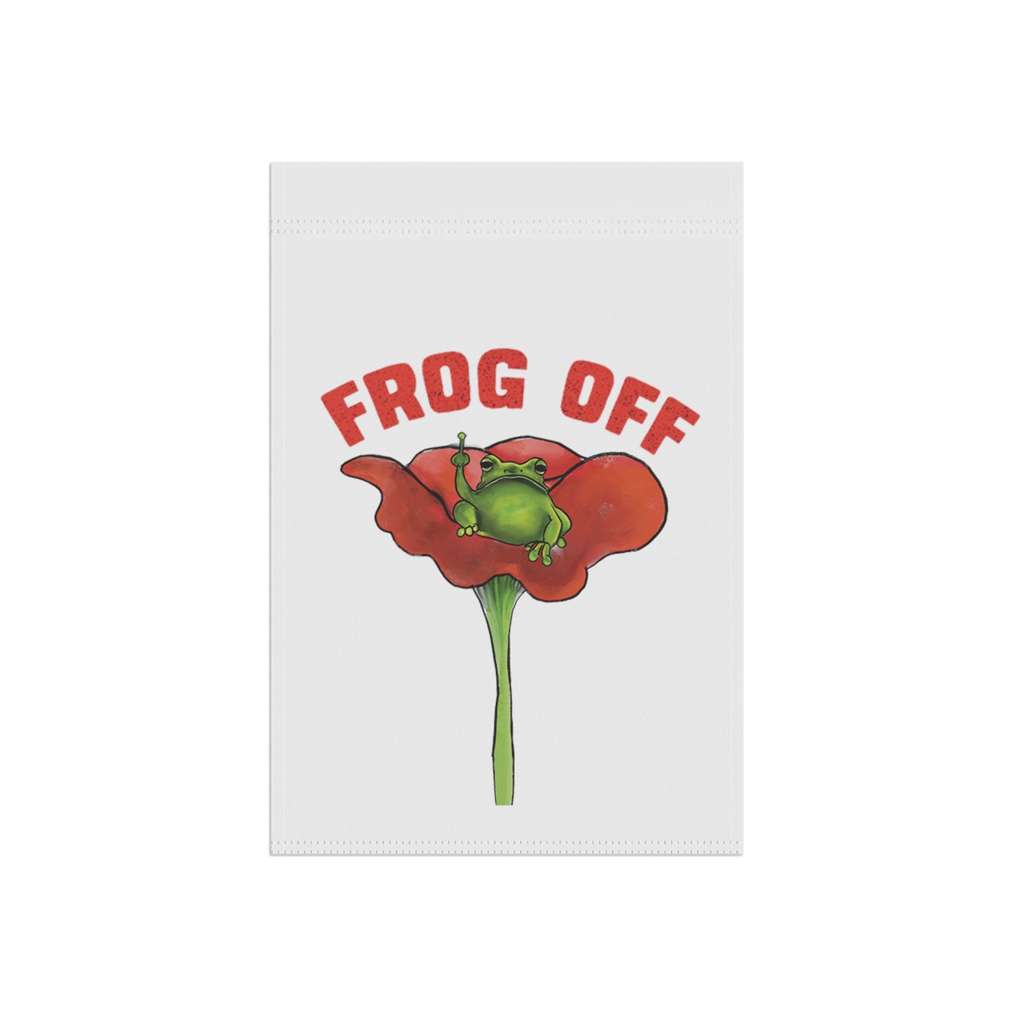 Cute Funny Frog Off Garden Sign and Banner, Cute Funny Frog Off Grump Frog Art, Frog Lover cute garden art, garden banner sign, cute frog