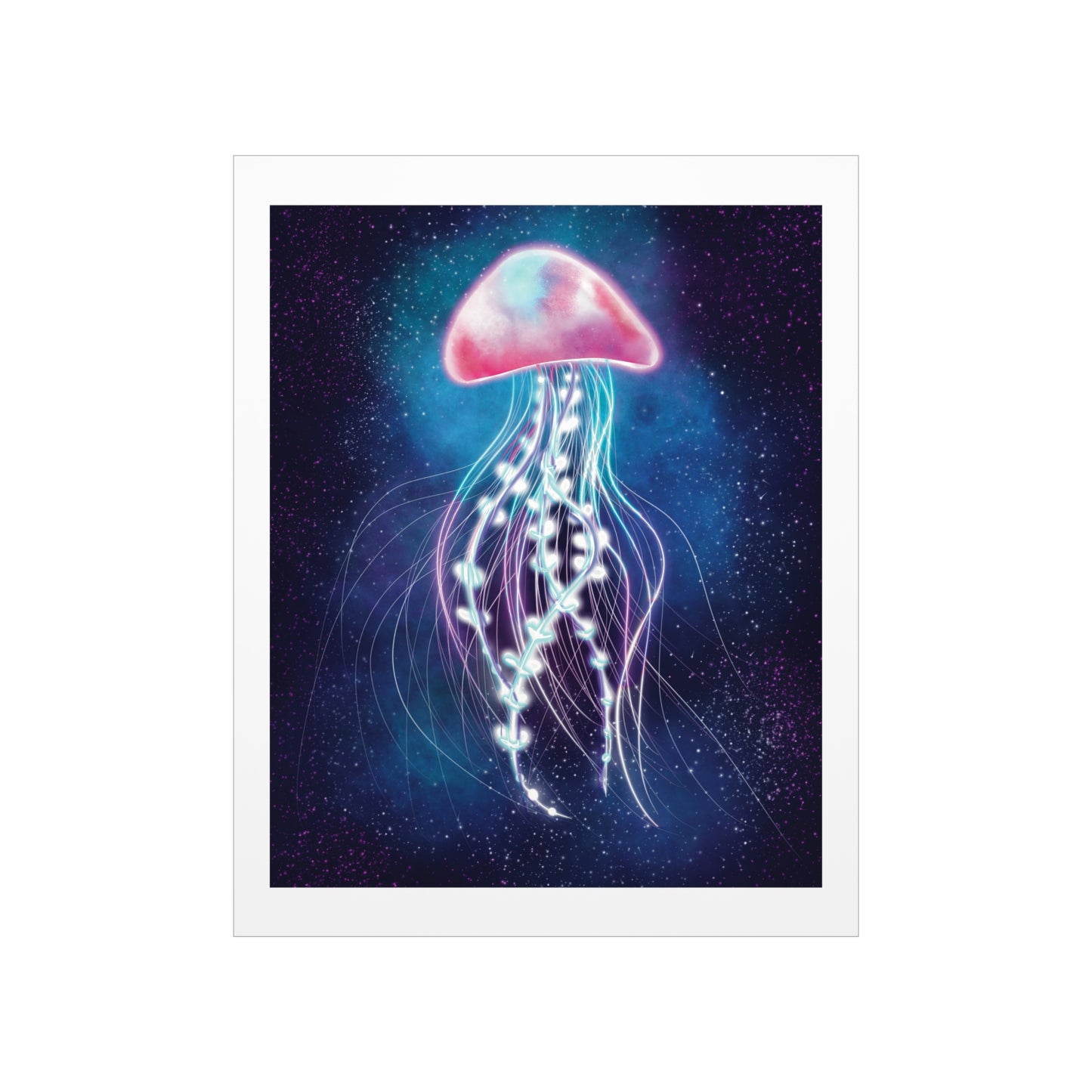 Bioluminescent Jellyfish Poster